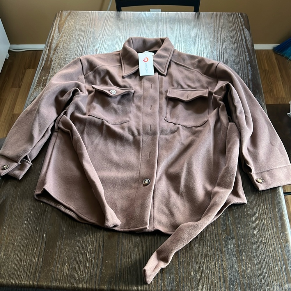 Womens Button Up Shacket